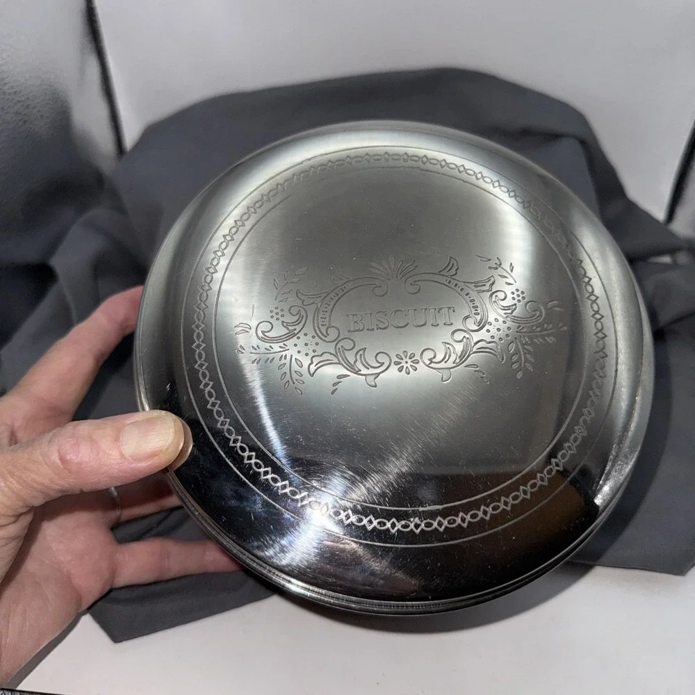 Butlers Cookie Biscuit Round Tin Empty Storage Decor Engrave Removable Lid UK 7